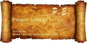 Pergel Enikő névjegykártya
